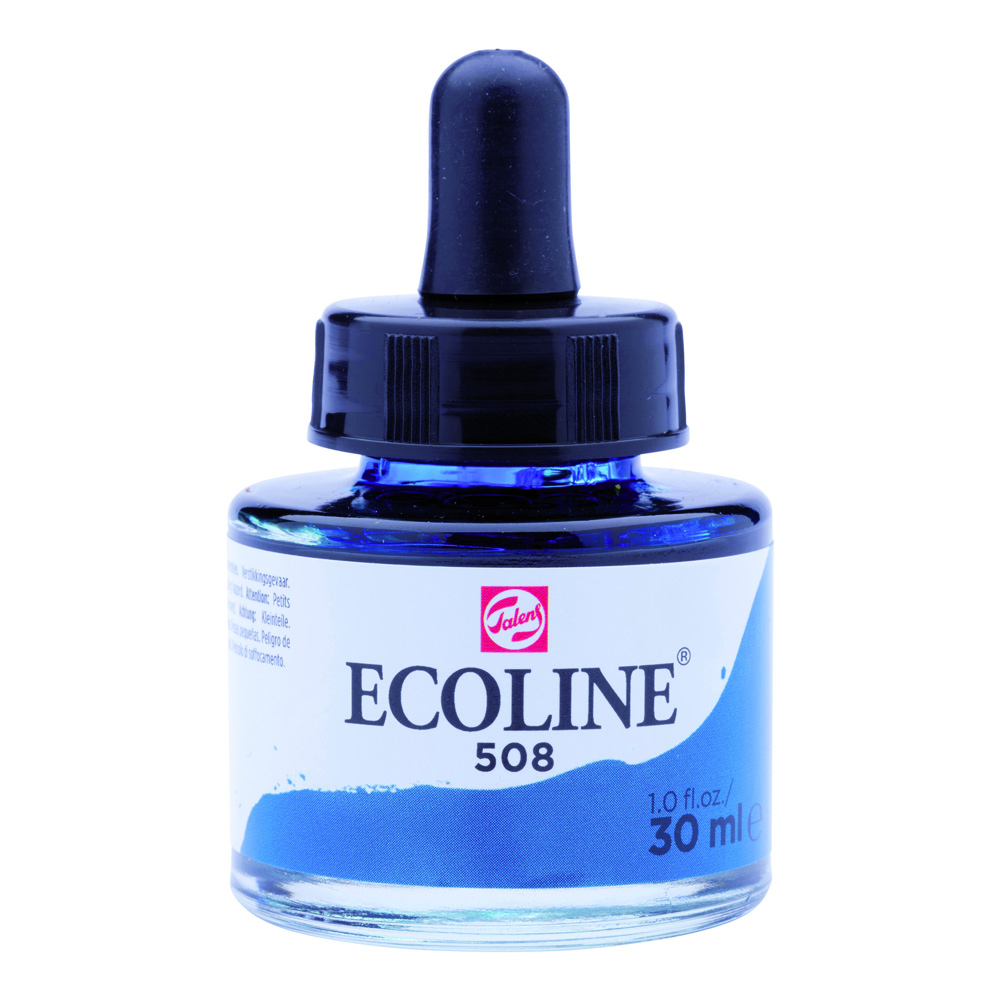 Ecoline Watercolor w/Pipette 30 ml Prussian B