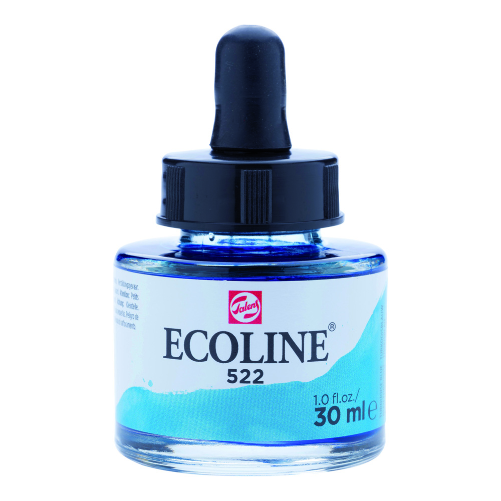 Ecoline Watercolor w/Pipette 30 ml Turq Blue