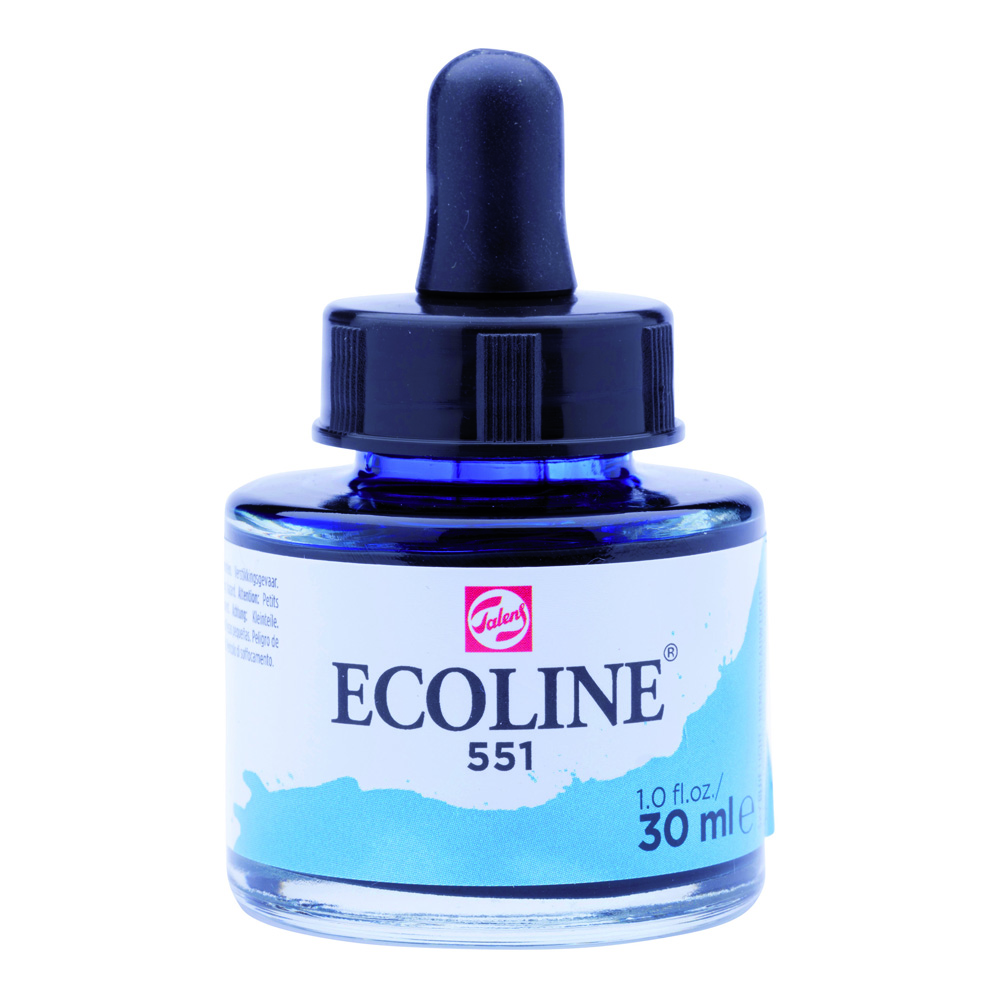 Ecoline Watercolor w/Pipette 30 ml Sky Bl Lt