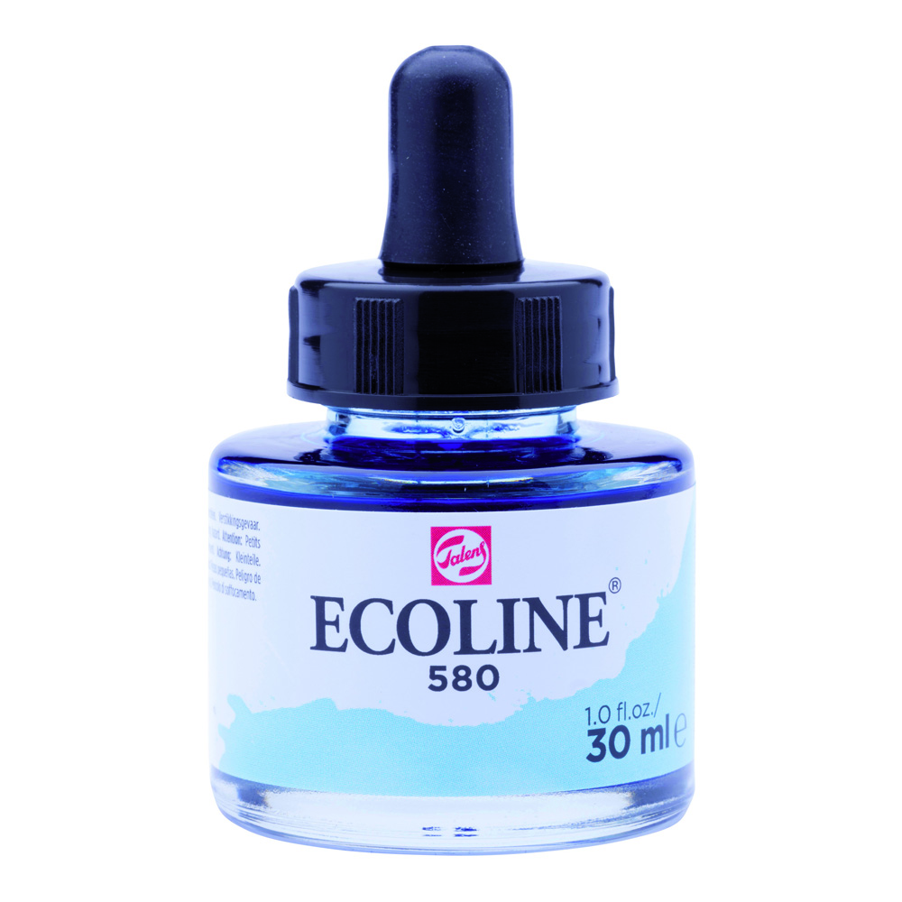 Ecoline Watercolor w/Pipette 30 ml Pastel Bl