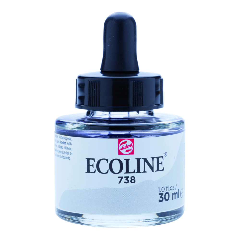 Ecoline Watercolor w/Pipette 30 ml Cd Grey Lt