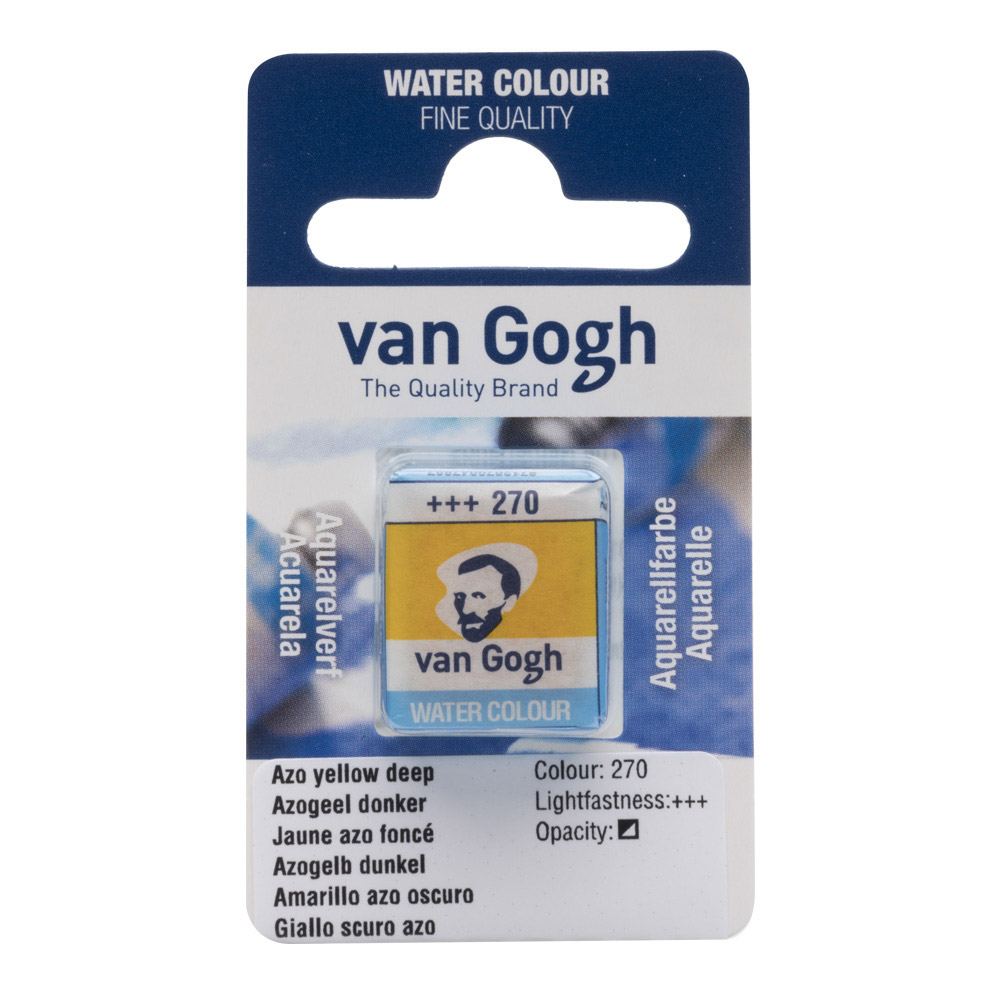 Van Gogh Watercolor Half Pan Azo Yellow Dp