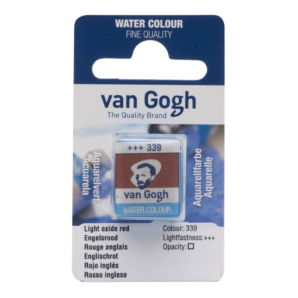 Van Gogh Watercolor Half Pan Light Oxide Red