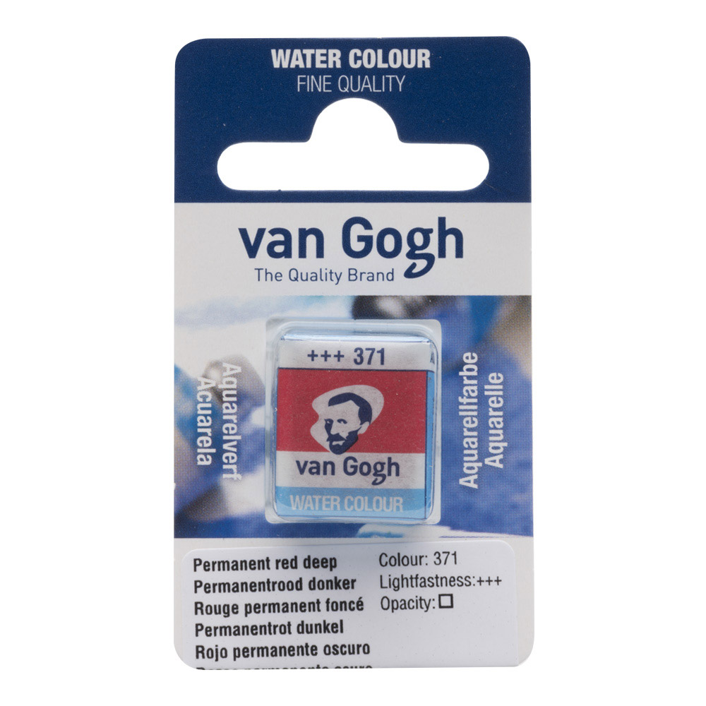 Van Gogh Watercolor Half Pan Perm Red Dp