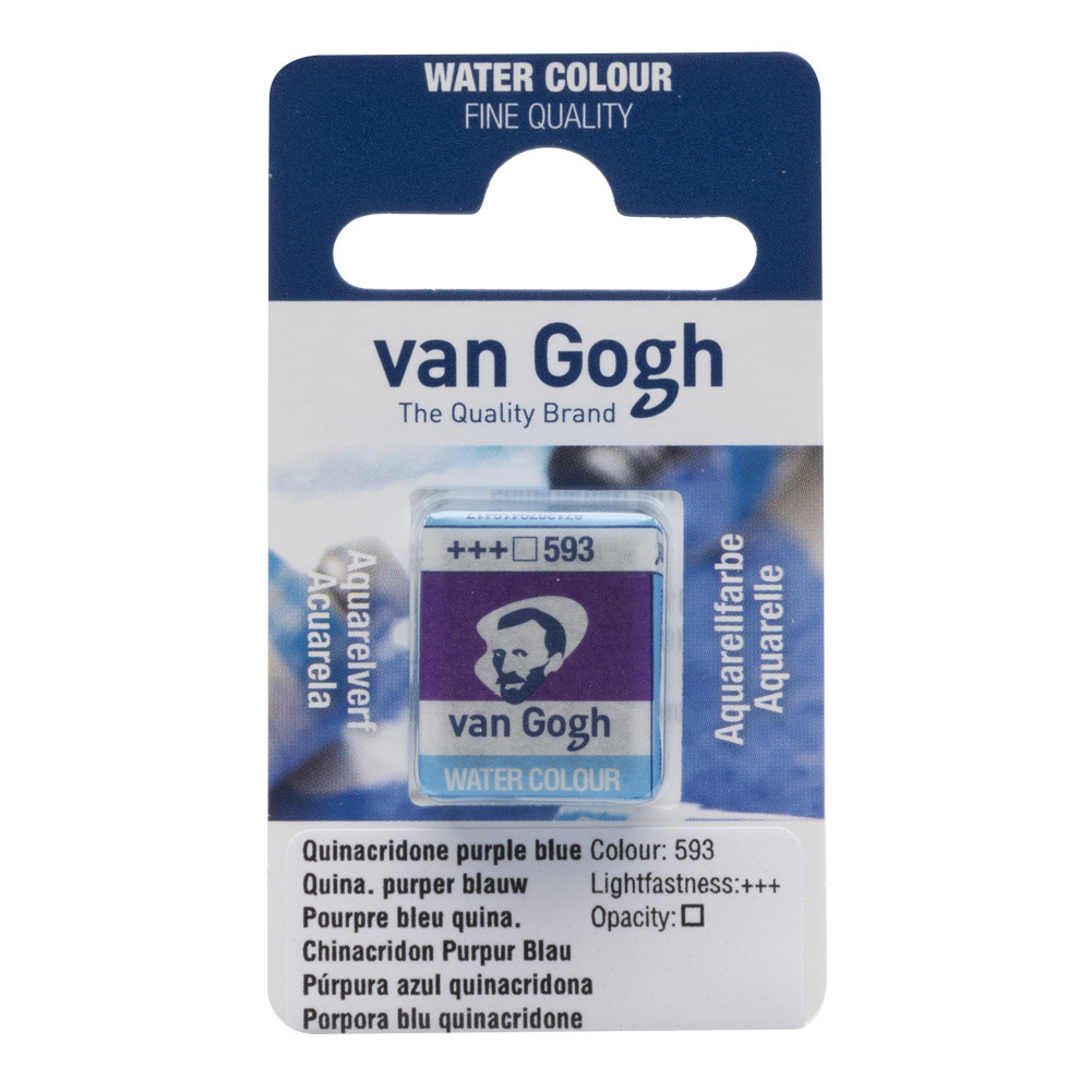 Van Gogh Watercolor Half Pan Quina Purple Bl