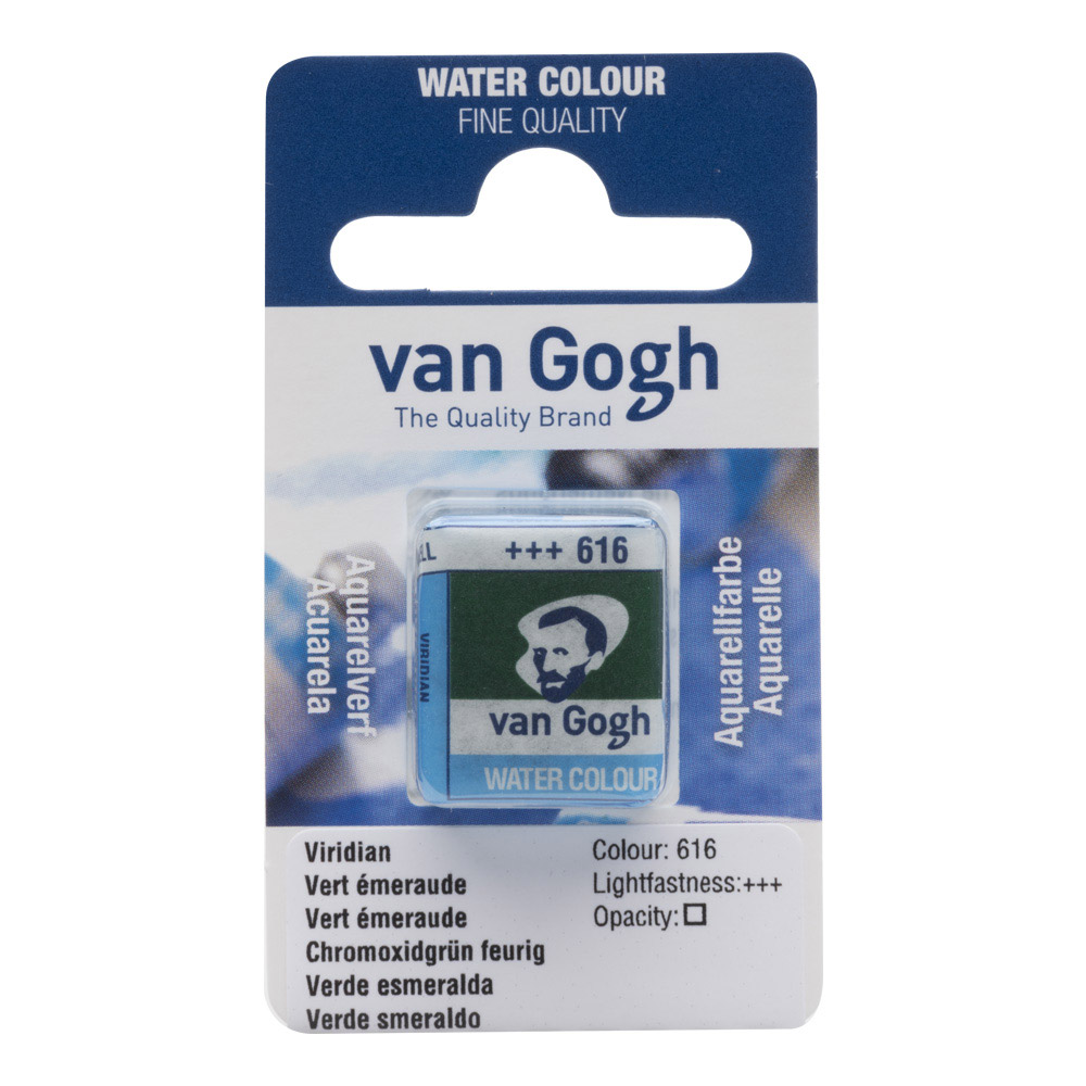 Van Gogh Watercolor Half Pan Viridian