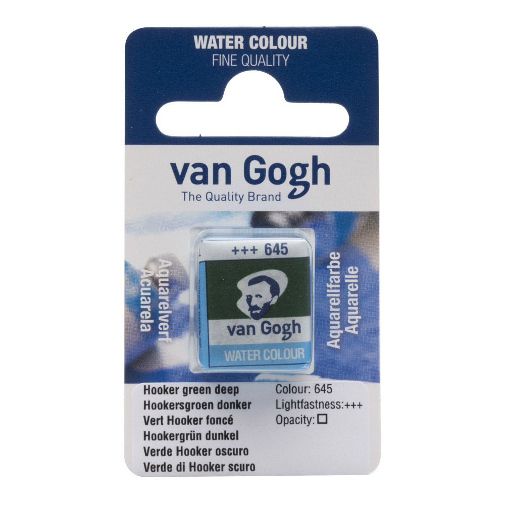 Van Gogh Watercolor Half Pan Hooker Green Dp