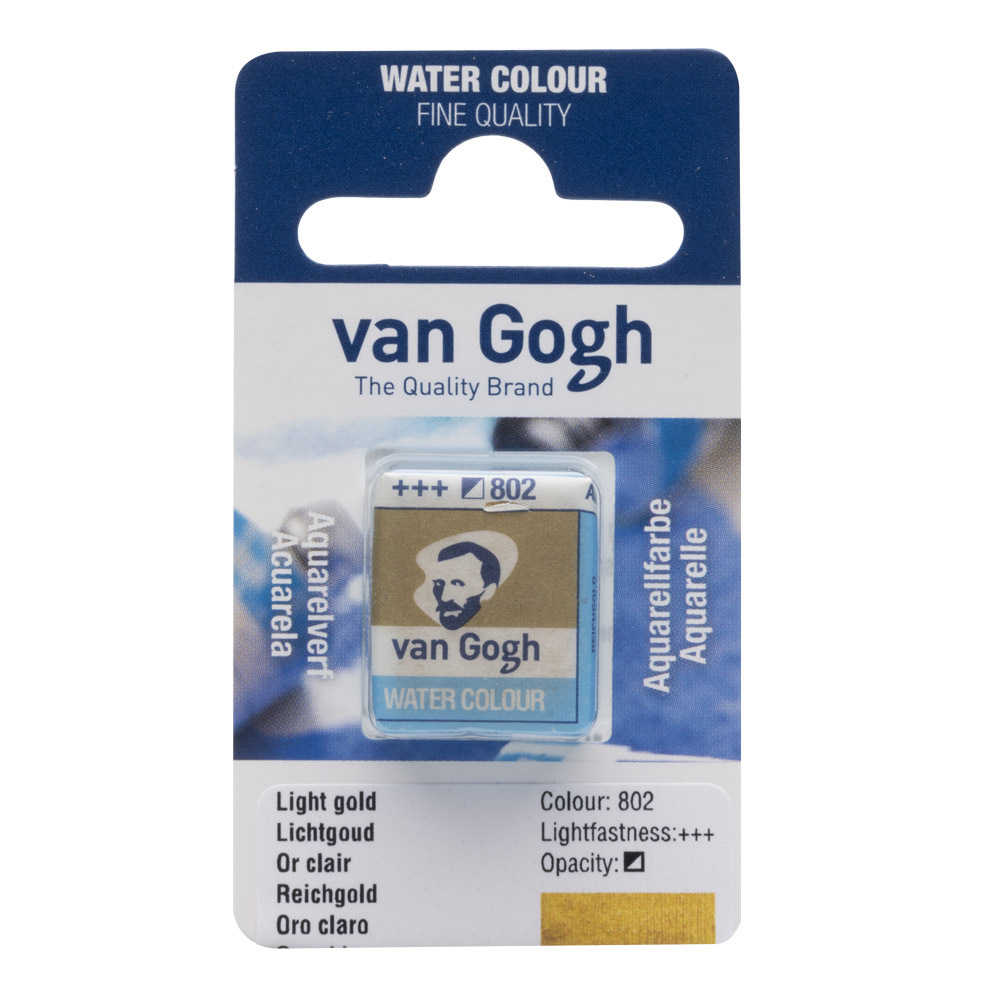 Van Gogh Watercolor Half Pan Light Gold