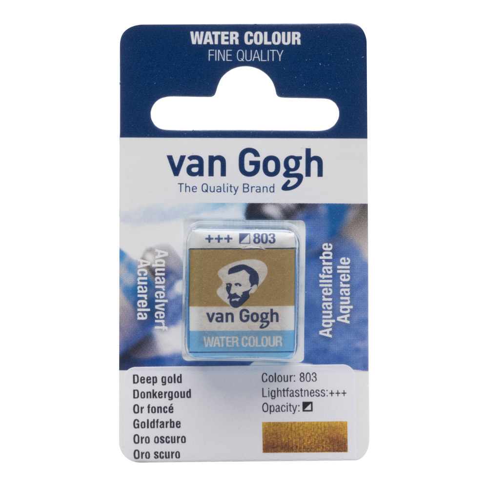 Van Gogh Watercolor Half Pan Deep Gold