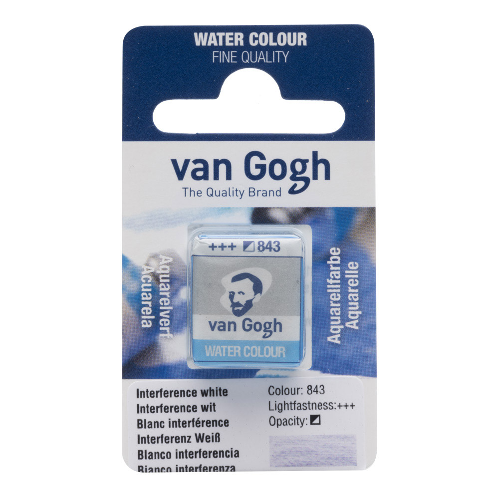 Van Gogh Watercolor Half Pan Interference Wht