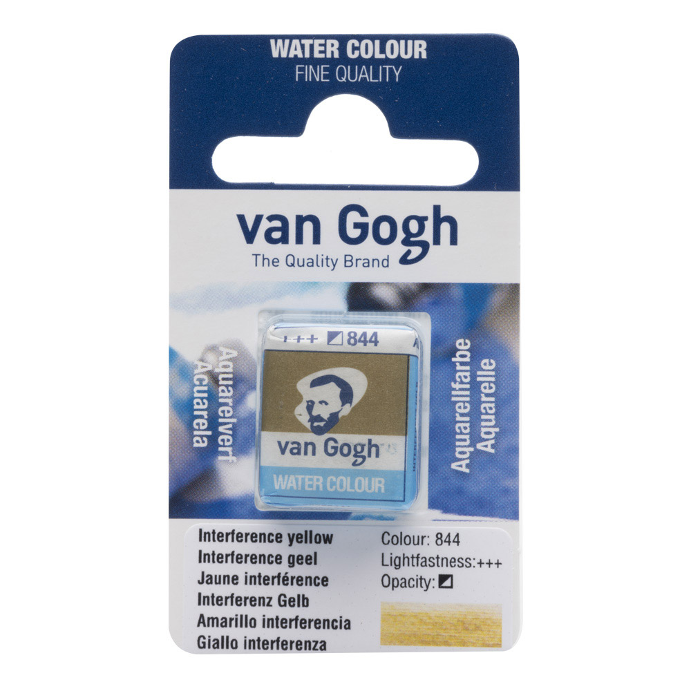 Van Gogh Watercolor Half Pan Interference Ylw