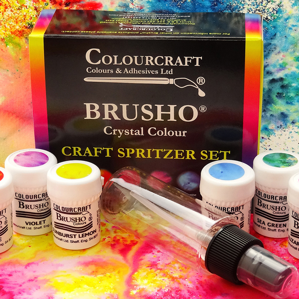 Brusho Craft Spritzer Set 6 Colors