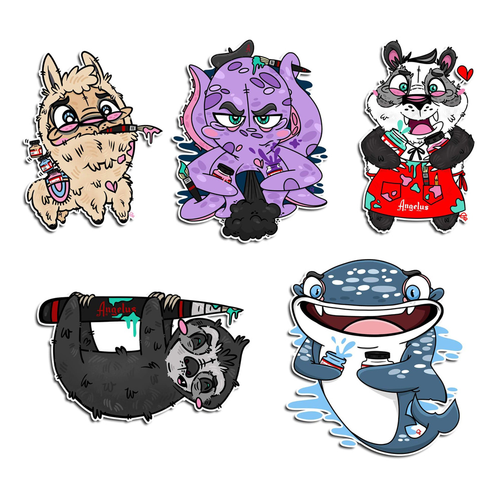 Angelus Sticker Pack Animal Series