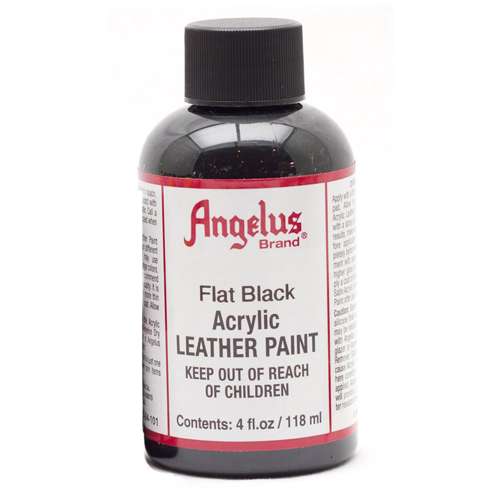 Angelus Leather Paint 4 oz Flat Black