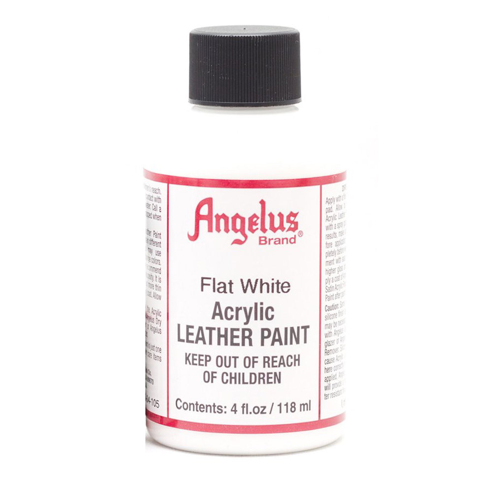 Angelus Leather Paint 4 oz Flat White