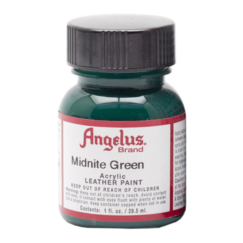 Angelus Leather Paint 1 oz Midnight Green