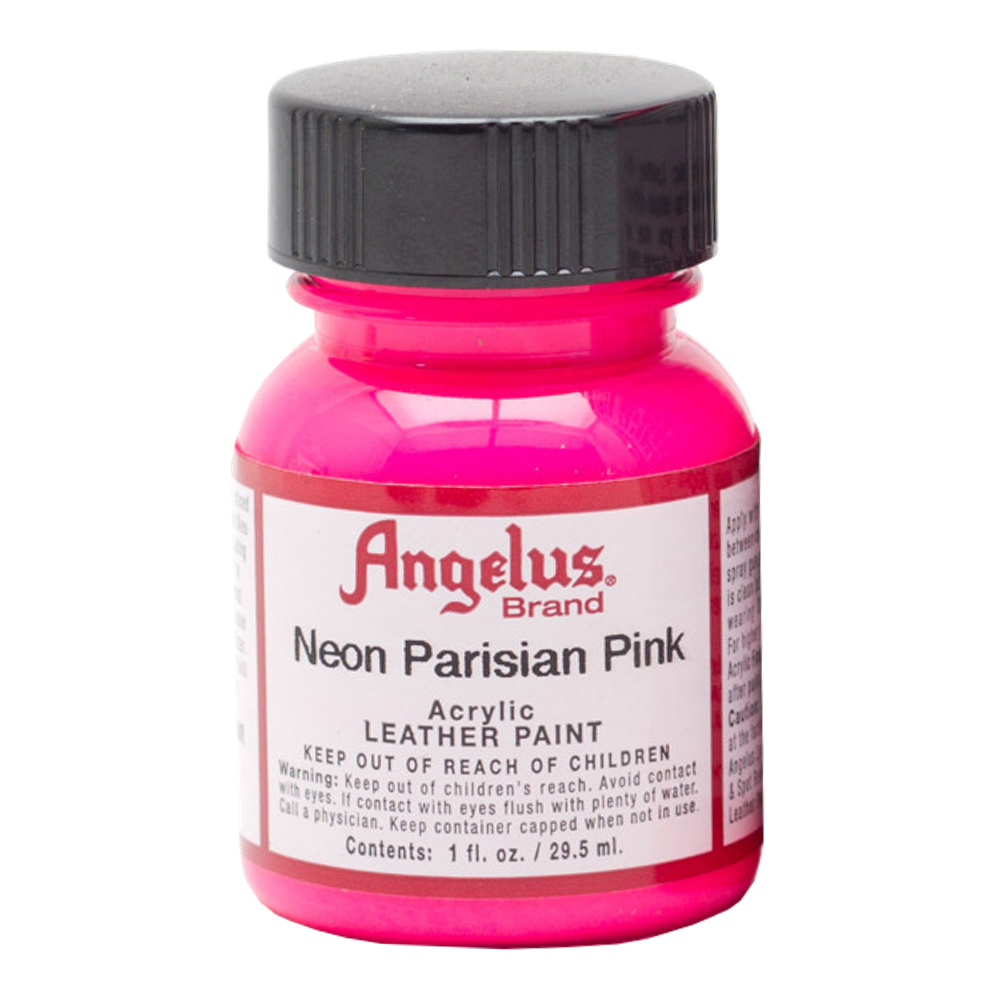 Angelus Leather Paint 1 oz Neon Parisian Pink