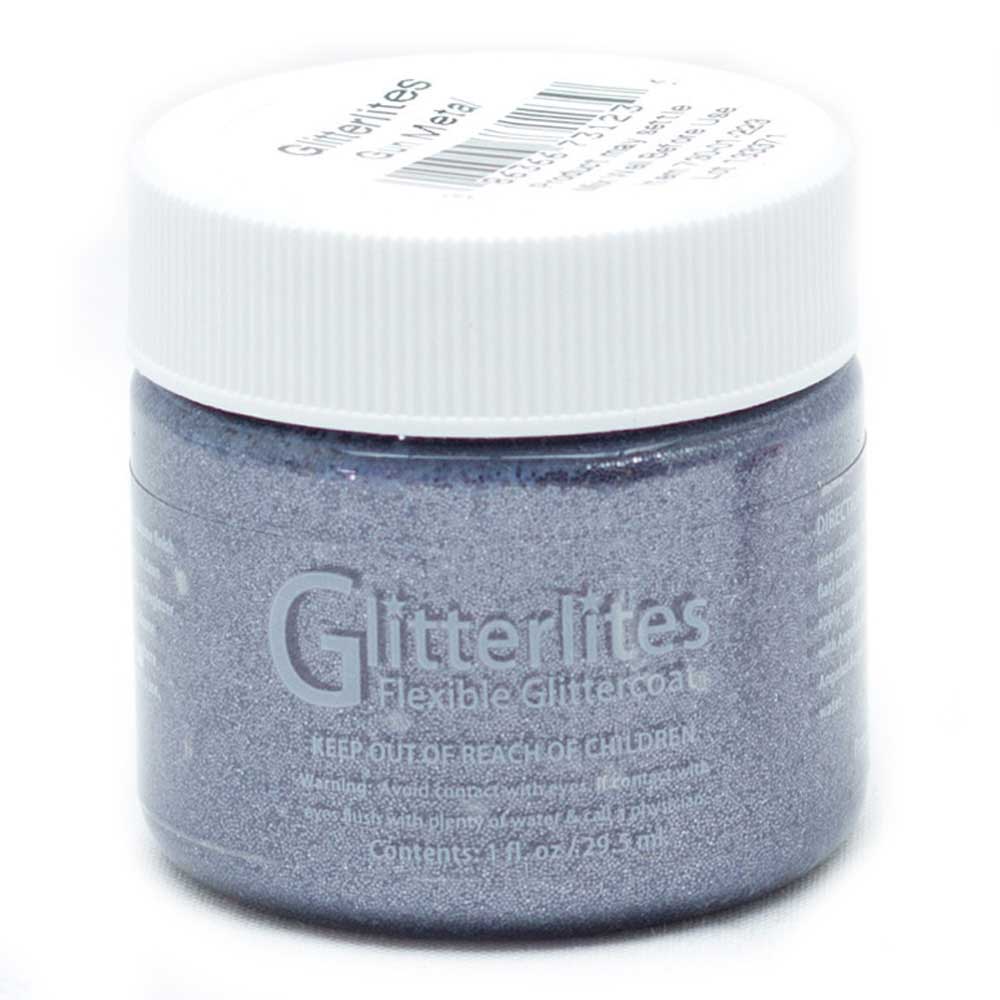 Angelus Paint Glitterlites 1 oz Gunmetal