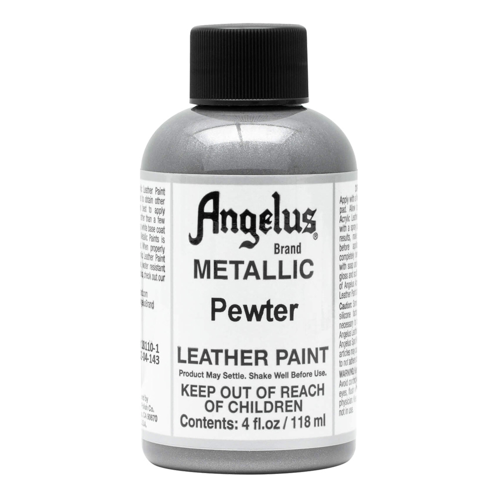 Angelus Leather Paint 4 oz Pewter