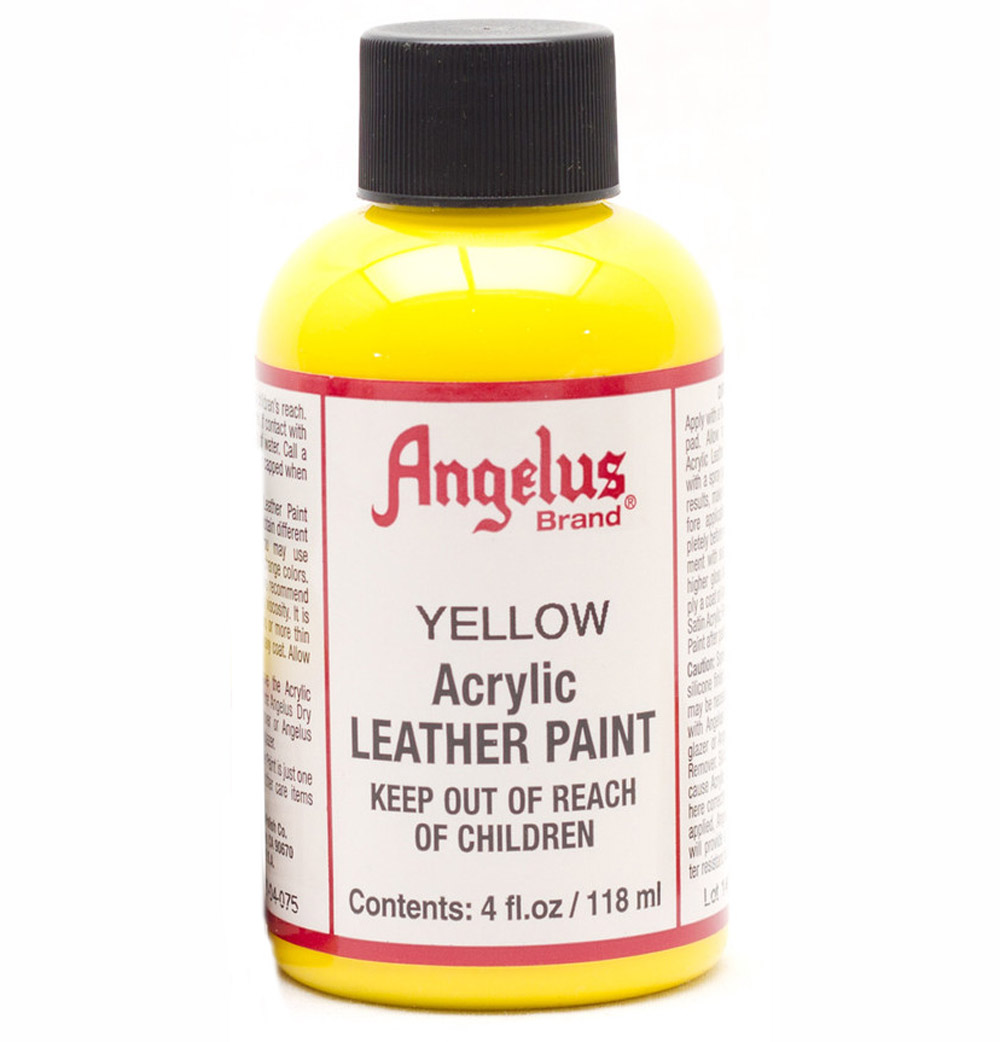 Angelus Leather Paint 4 oz Yellow