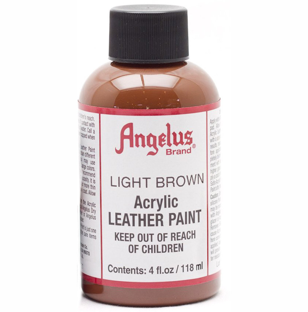 Angelus Leather Paint 4 oz Light Brown