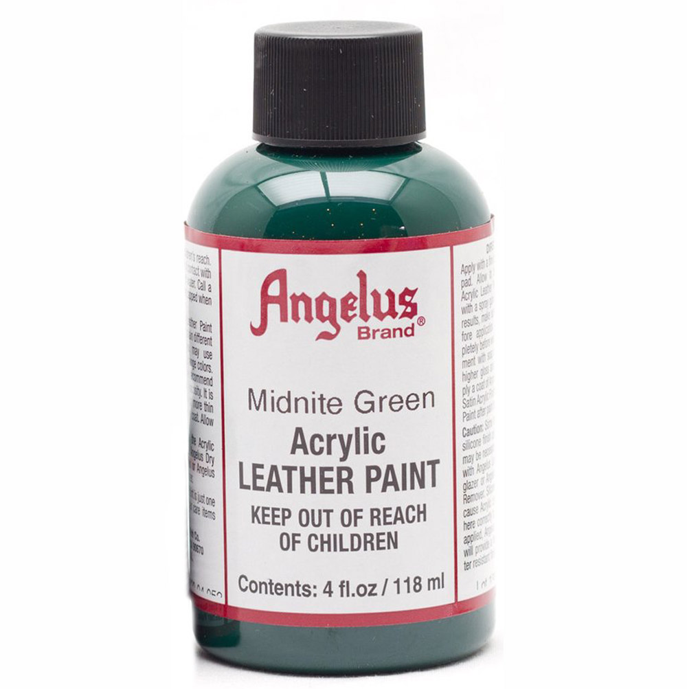 Angelus Acrylic Leather Paint - Green, 4 oz