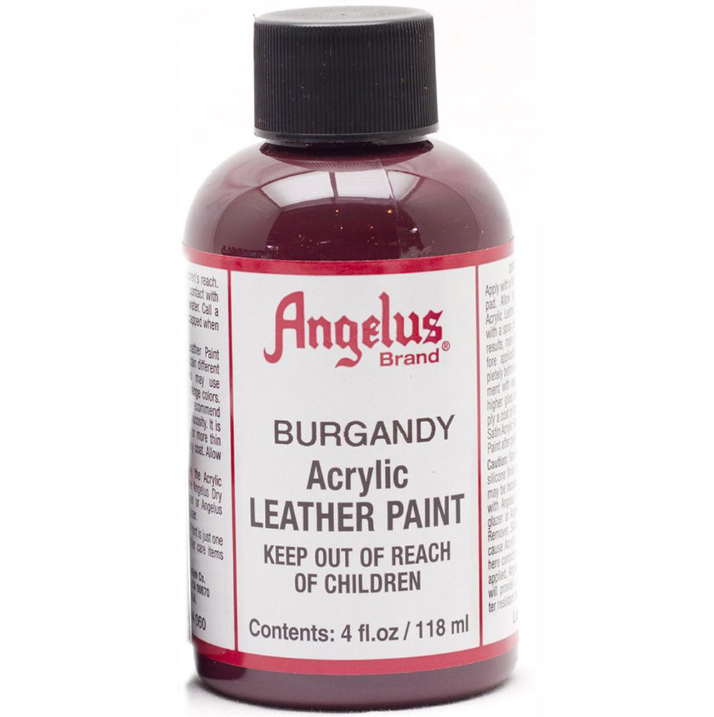 Angelus Leather Paint 4 oz Burgundy