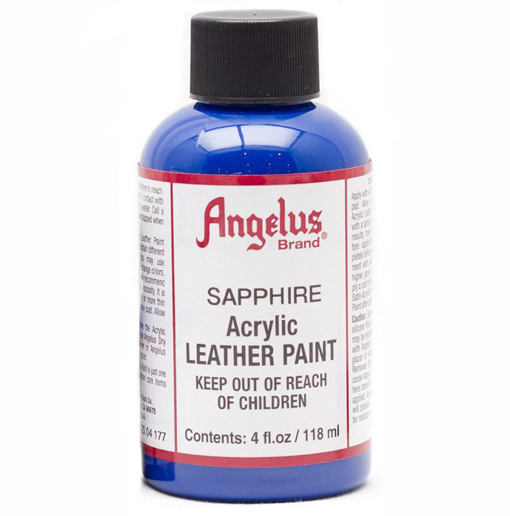 Angelus Leather Paint 4 oz Sapphire