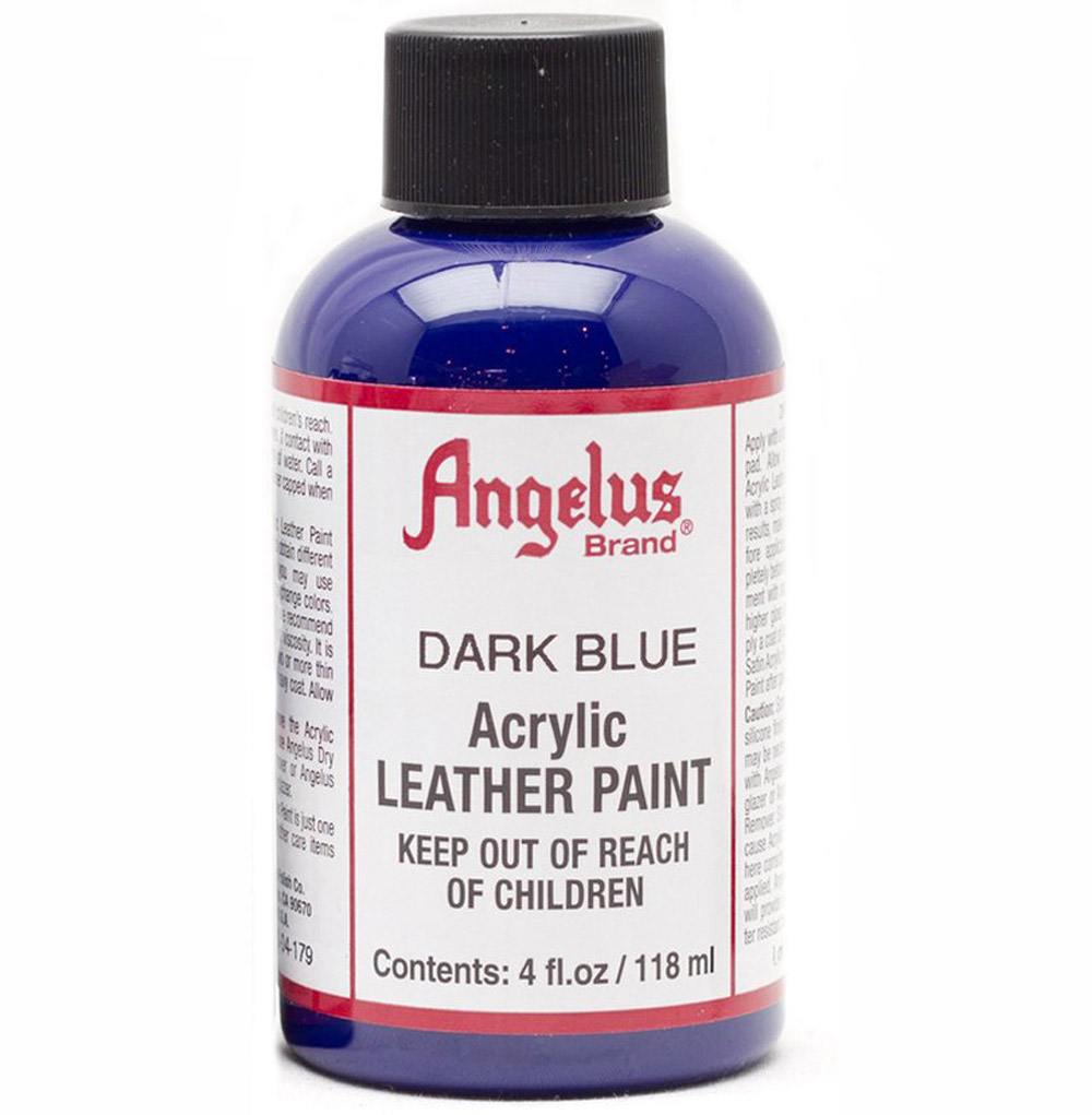 Angelus Leather Paint 4 oz Dark Blue