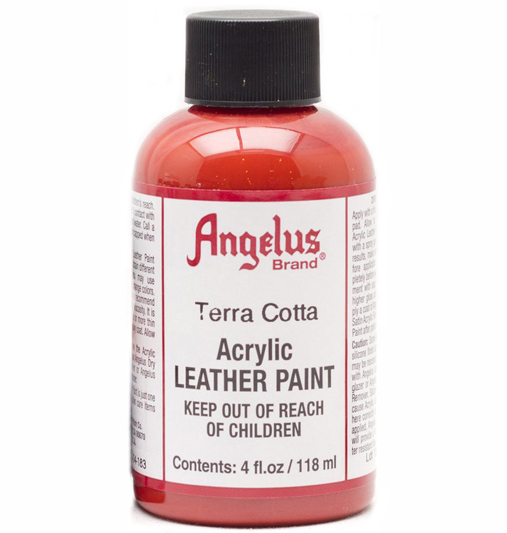 Angelus Leather Paint 4 oz Terra Cotta Red