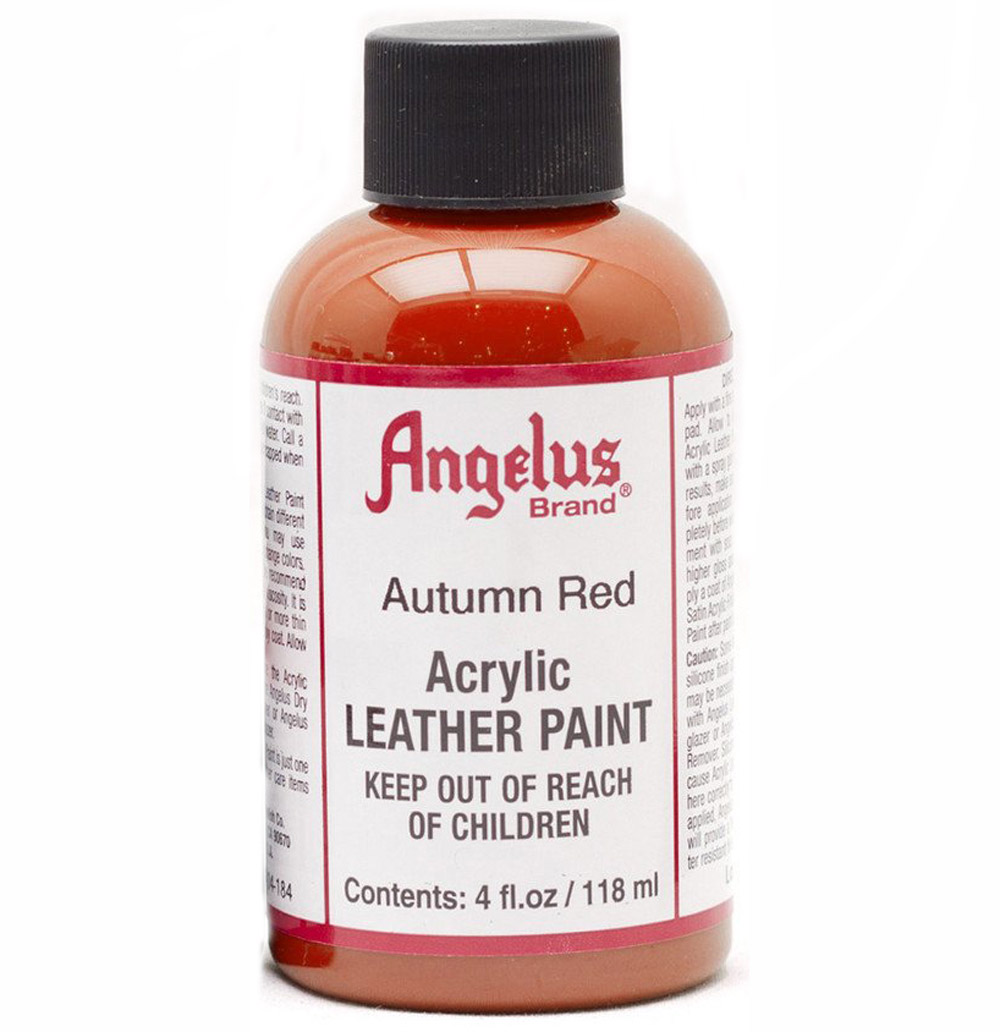 Angelus Leather Paint 4 oz Autumn Red