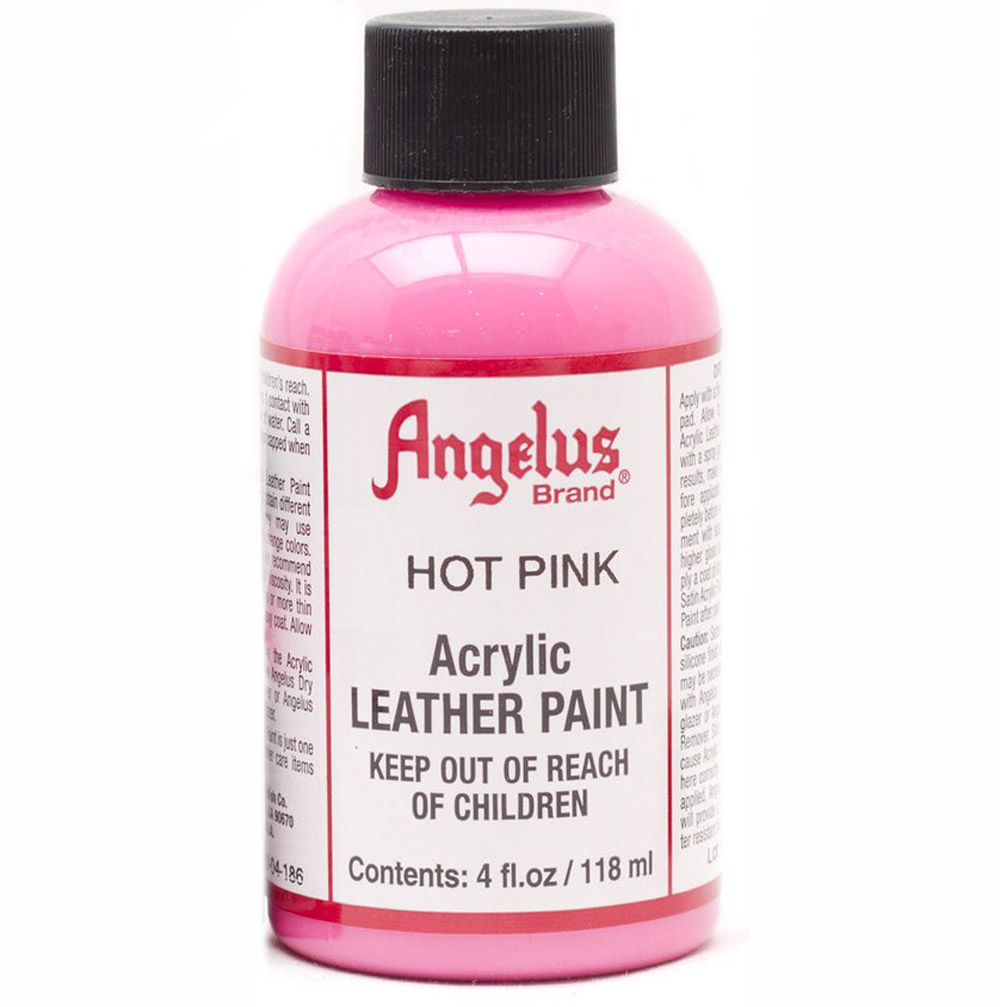 Angelus Leather Paint 4 oz Hot Pink
