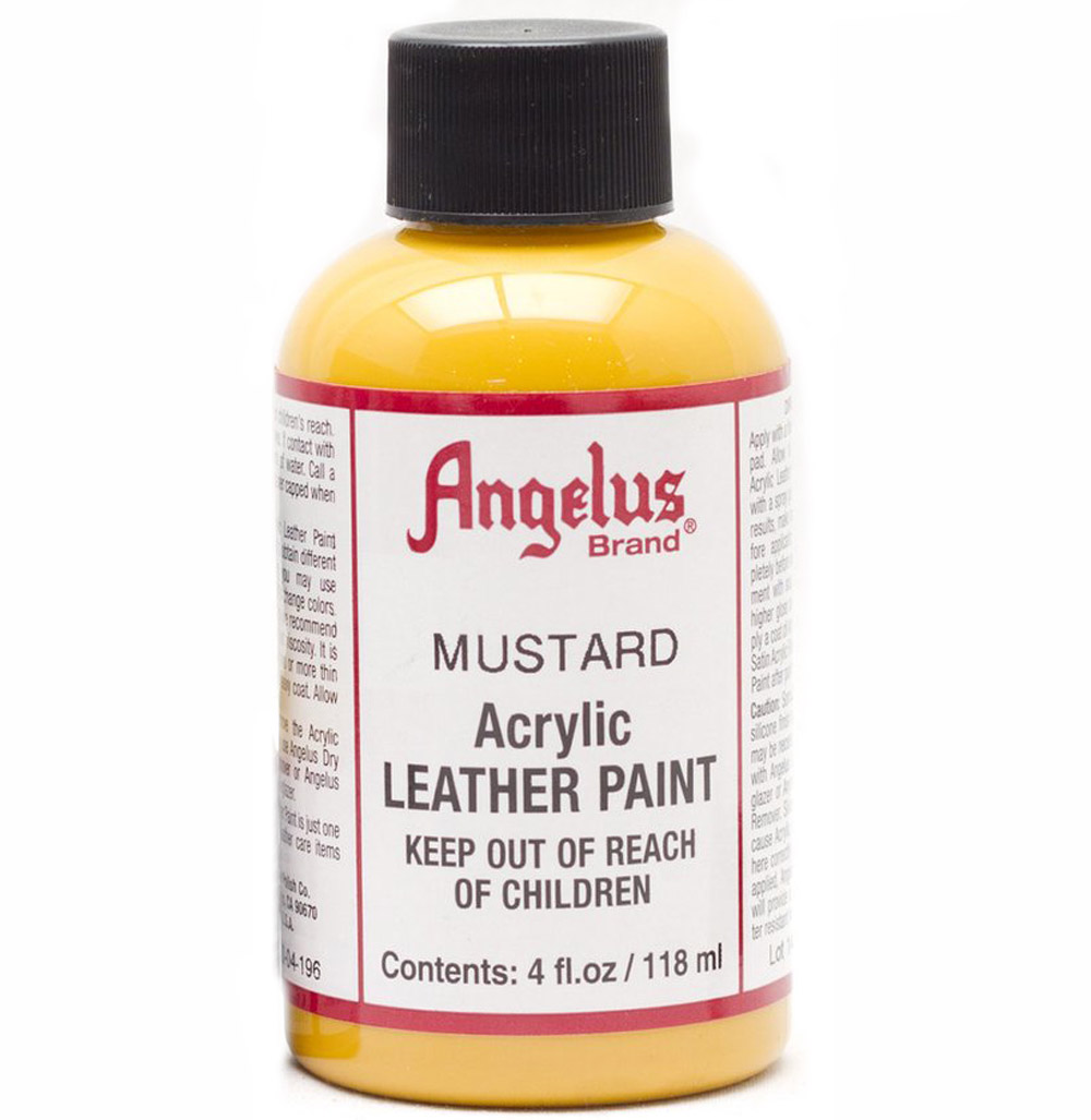 Angelus Leather Paint 4 oz Mustard