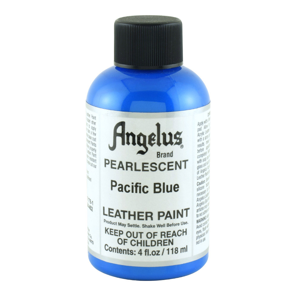 Angelus Leather Paint 4 oz Pearl Pacific Blue