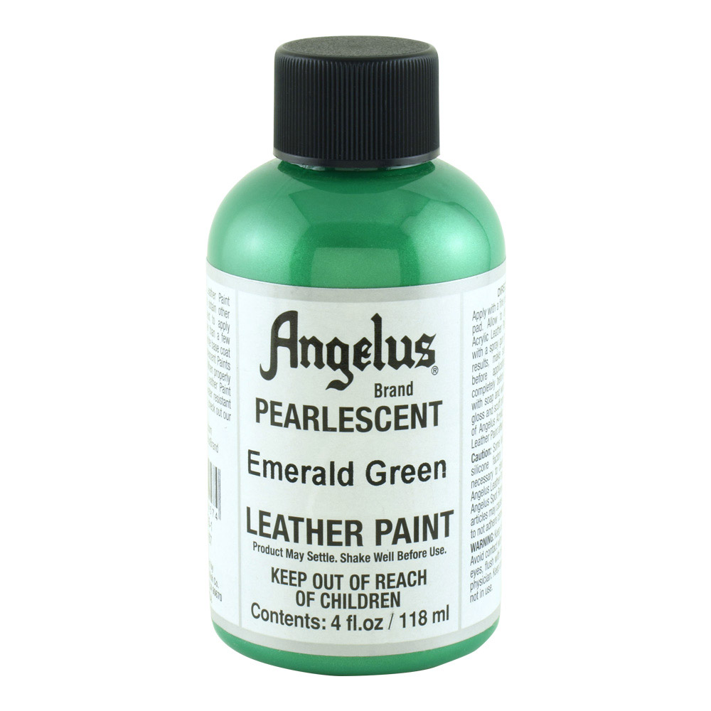 Angelus Leather Paint 4 oz Pearl Emerld Green