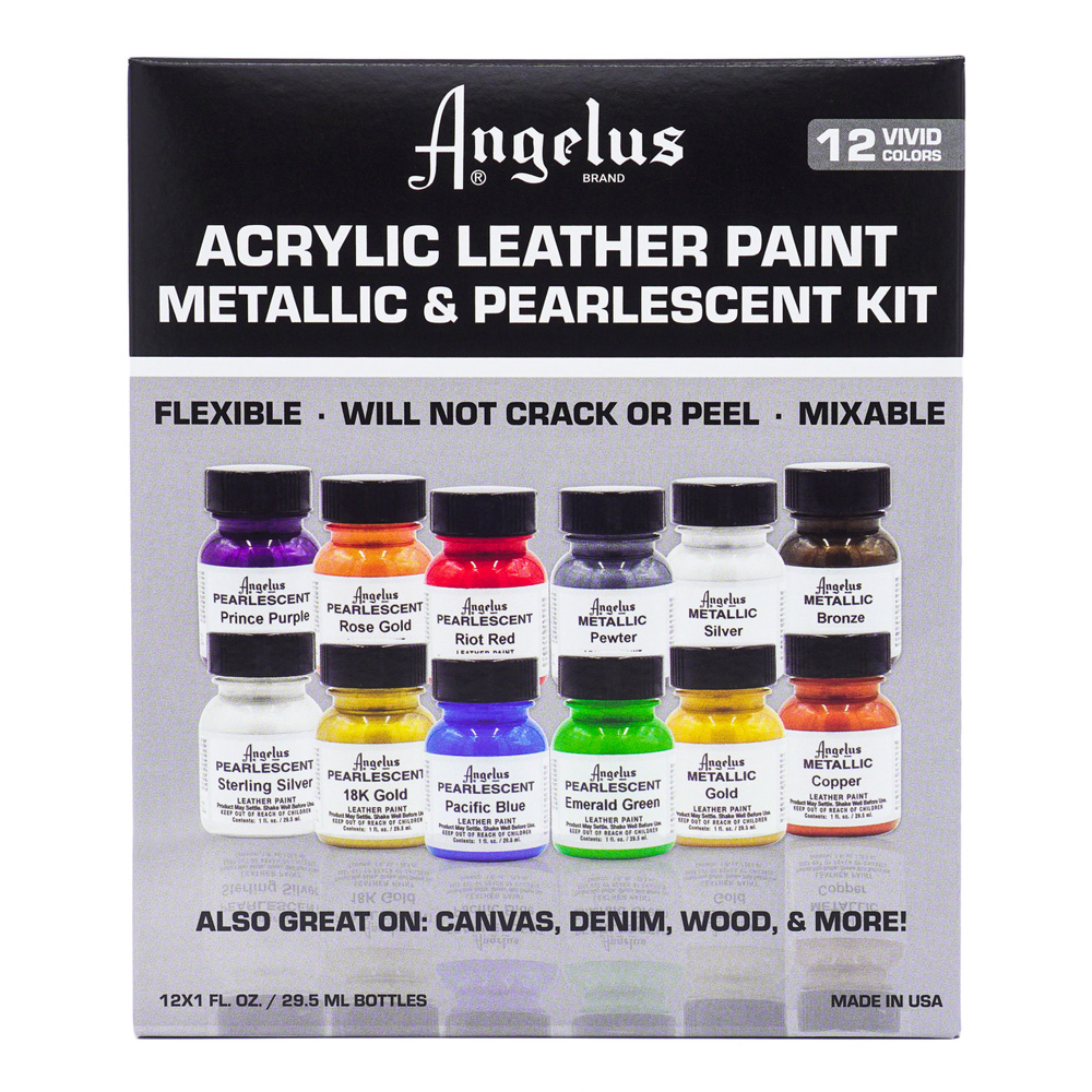 Angelus Metallic & Pearl 1 oz Paint Kit Set/1