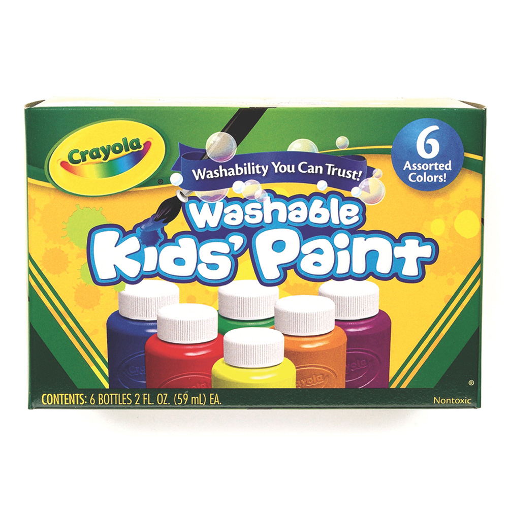 Crayola Washable Kids Paint 2 oz Set of 6