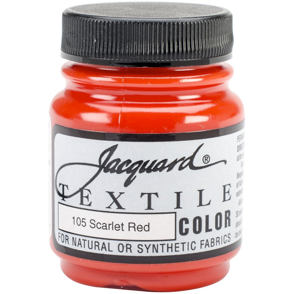 Jacquard Textile Paint 2.25 oz Scarlet Red