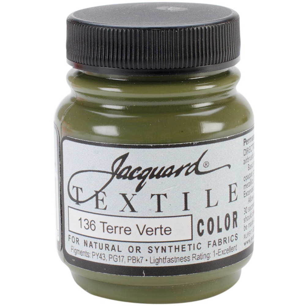 Jacquard Textile Paint 2.25 oz Terre Verte