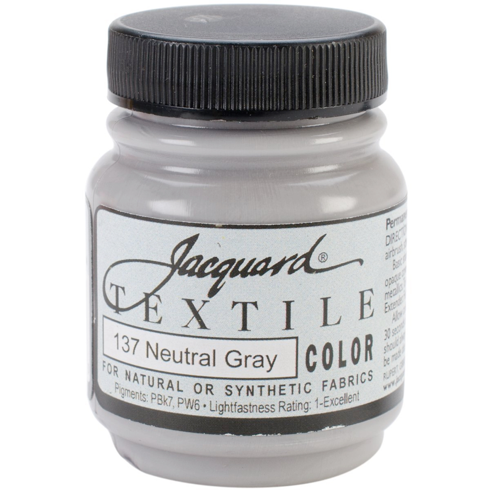 Jacquard Textile Paint 2.25 oz Neutral Gray