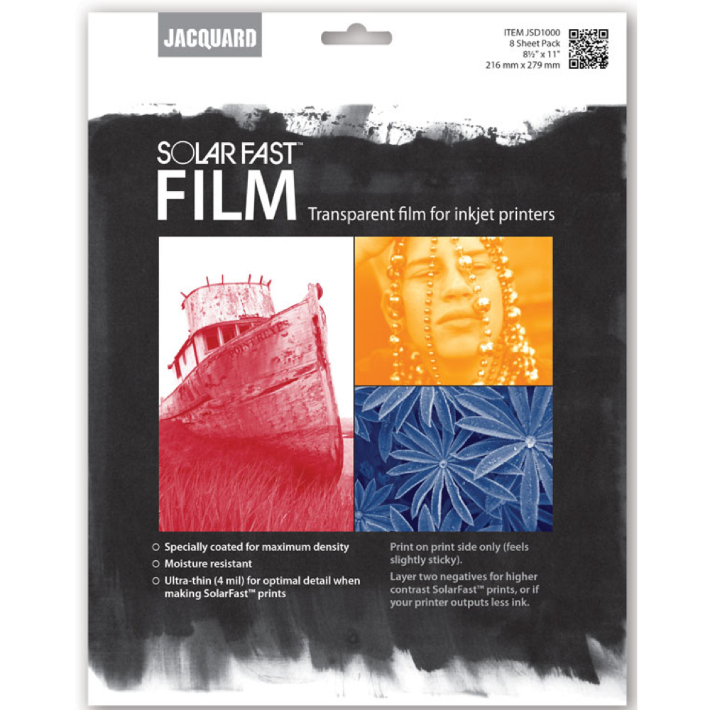 Jacquard Solarfast Film 8.5 X 11 8/Pkg