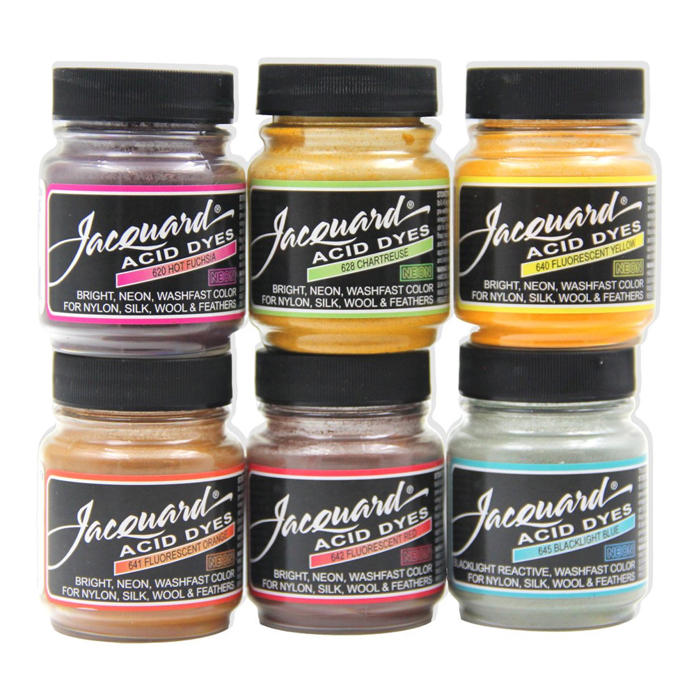 Jacquard Acid Dye 6 Color Neon Set