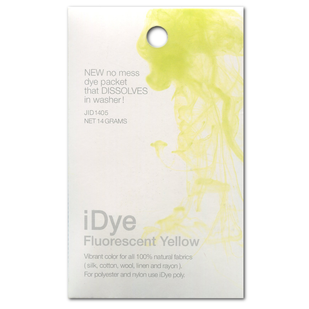 Jacquard Idye Natural Fabric: Fluor Yellow