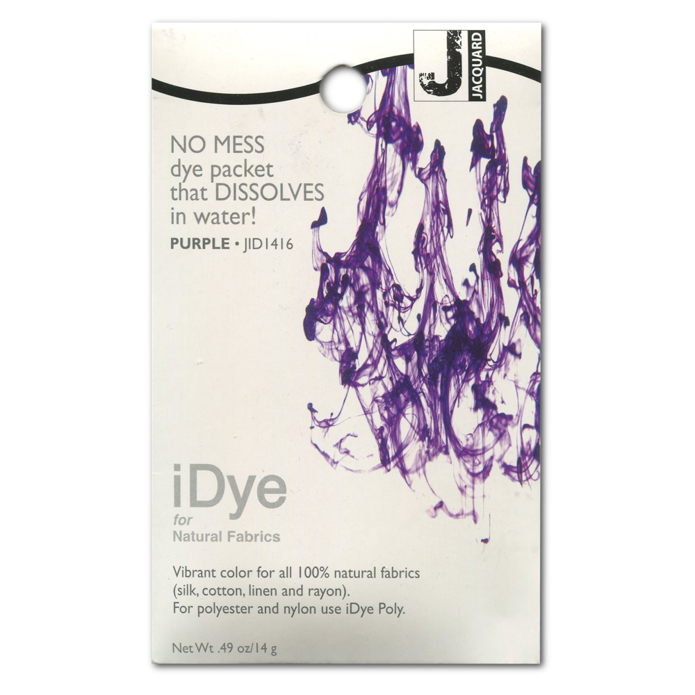 Jacquard Idye Natural Fabric: Purple