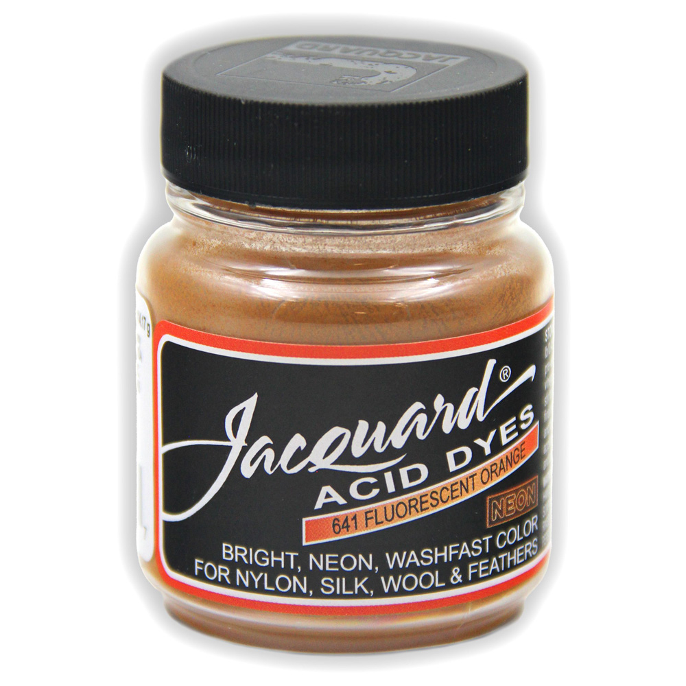 Jacquard Acid Dye 1/2 oz #641 Flour. Orange