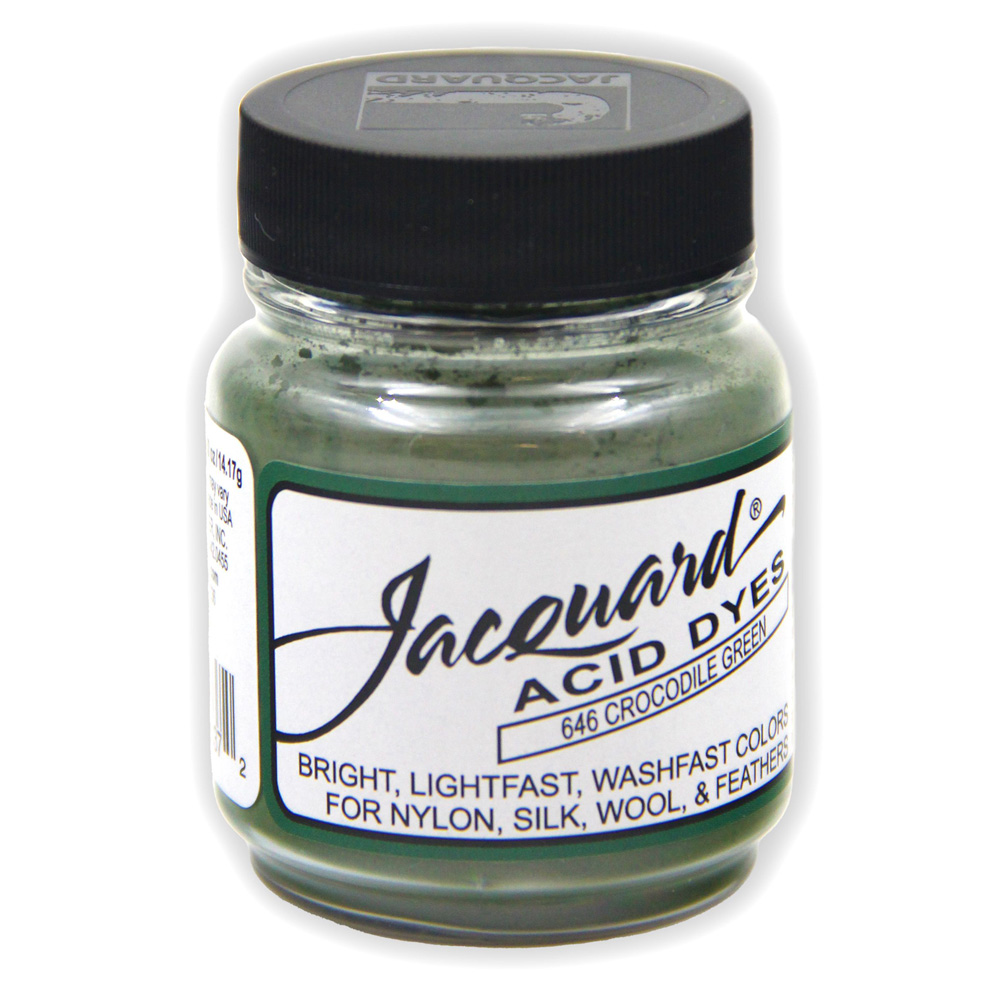 Jacquard Acid Dye 1/2 oz #646 Crocodile Green