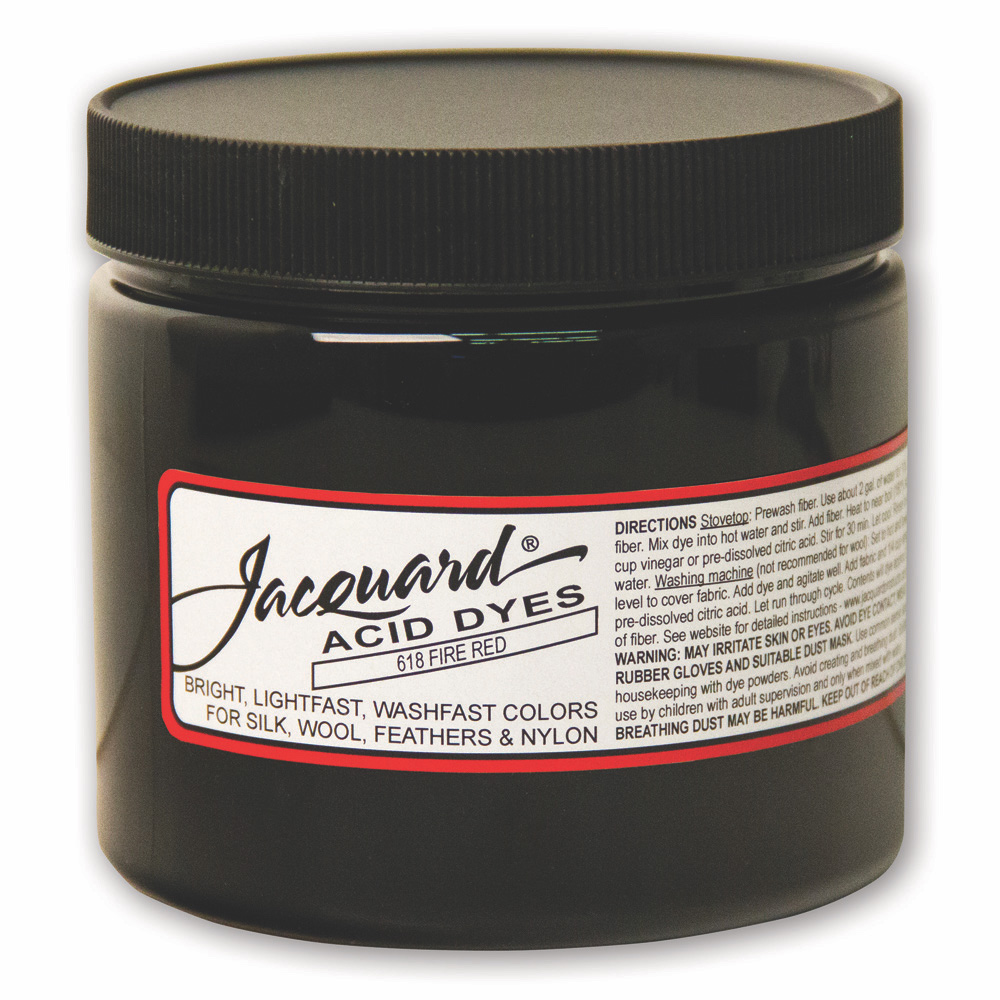 Jacquard Acid Dye 8 oz #618 Fire Red