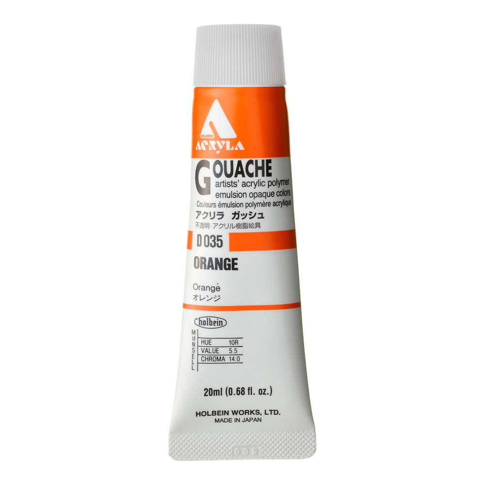 Holbein Acrylic Gouache 20 ml Orange