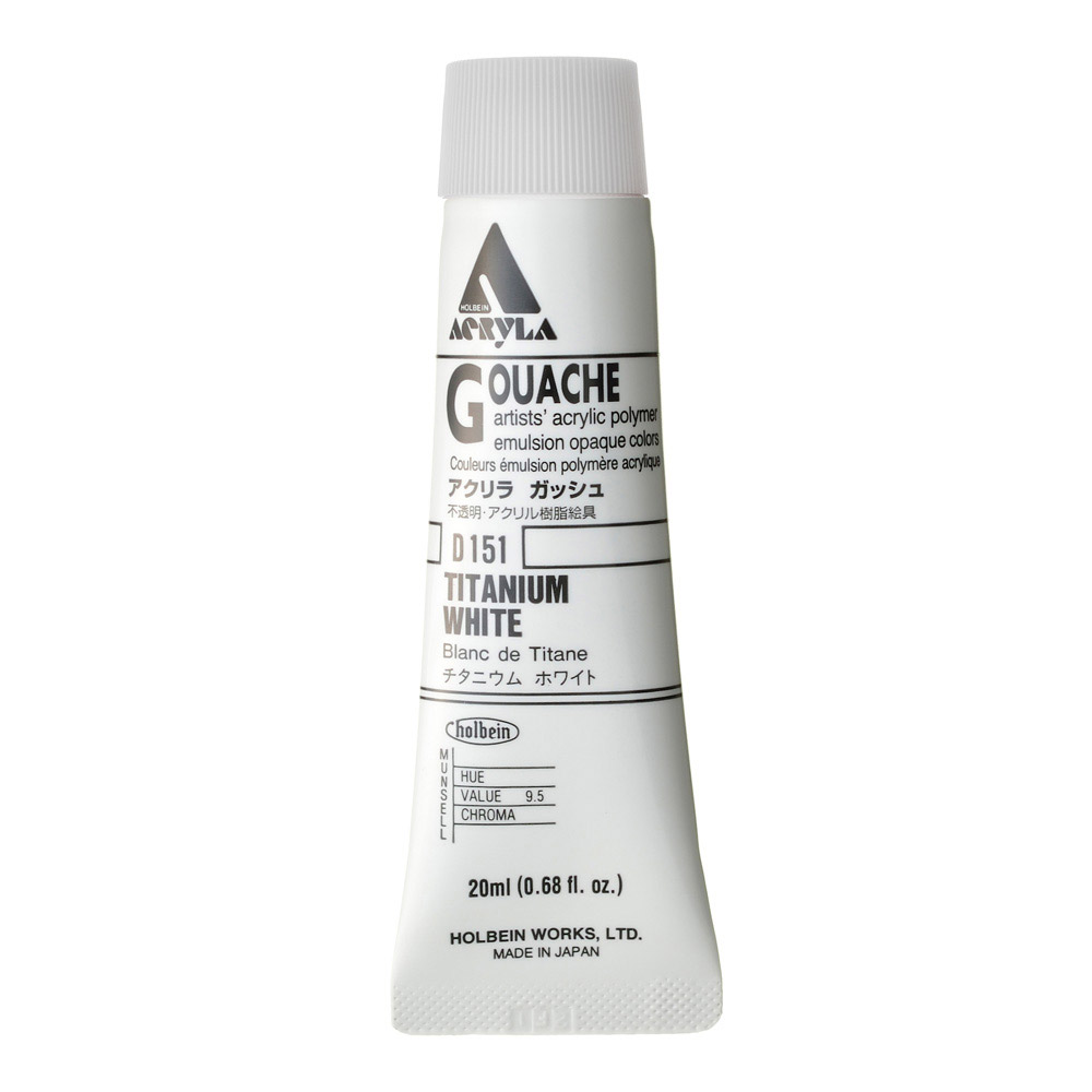 Holbein Acrylic Gouache 20 ml Titanium White