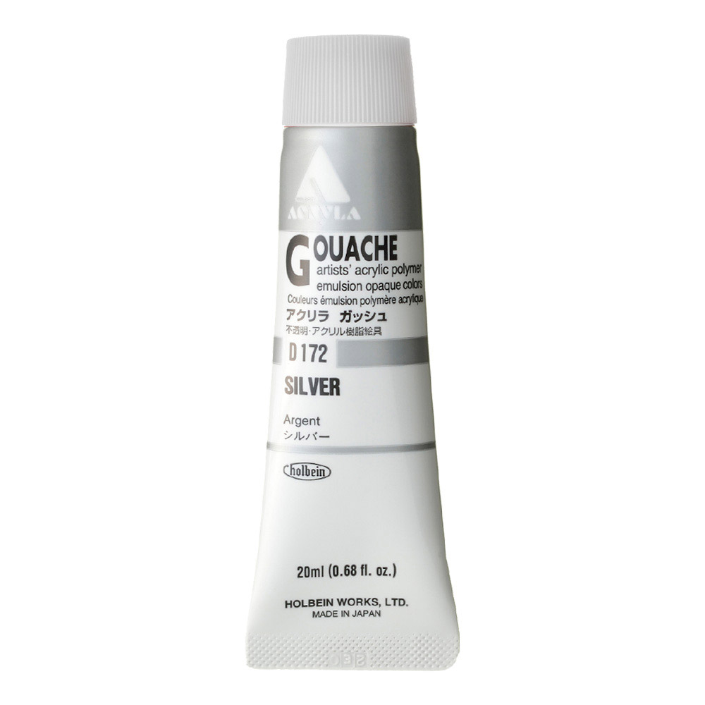 Holbein Acrylic Gouache 20 ml Silver